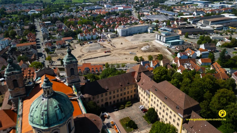 Birdview Baugrube Goldenbaum Media