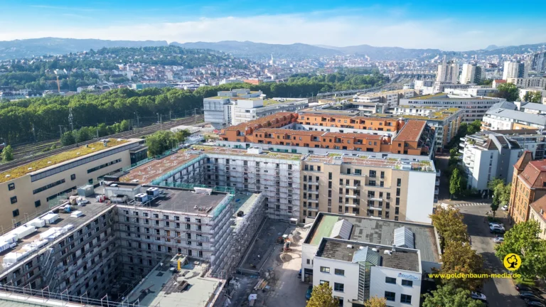 Neues Stadtquartier - Goldenbaum Media Professionelle Drohnen-Luftaufnahmen