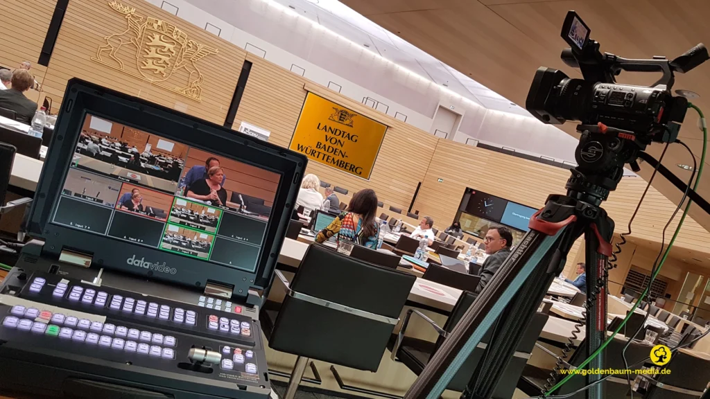 webcast, livestream landtag goldenbaum media