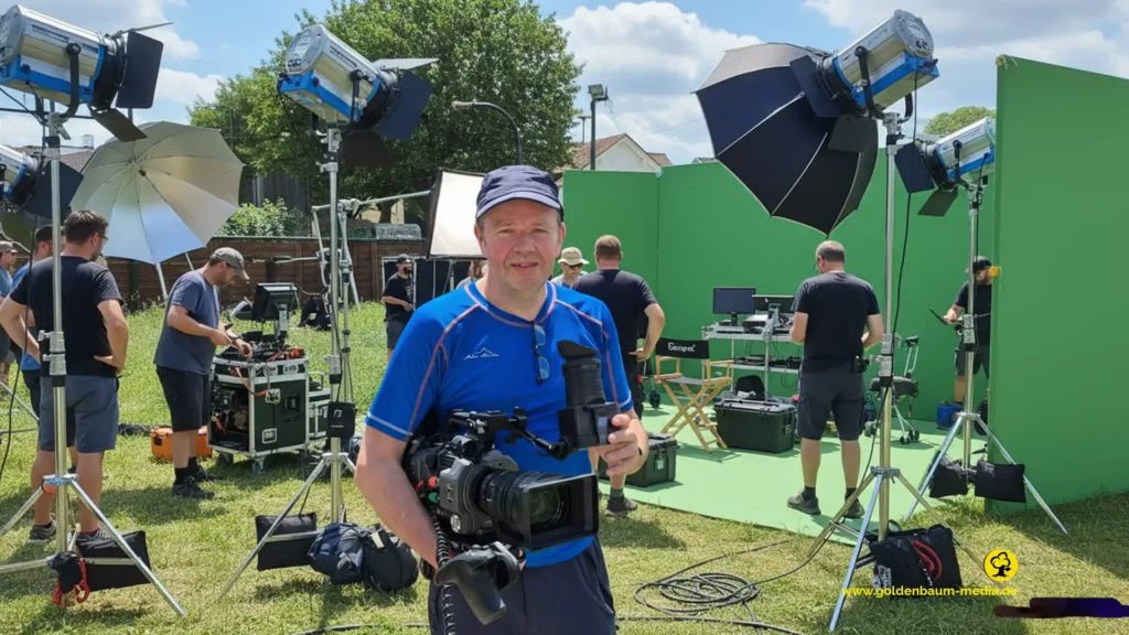 Dreh mit Greenbox im Grünen