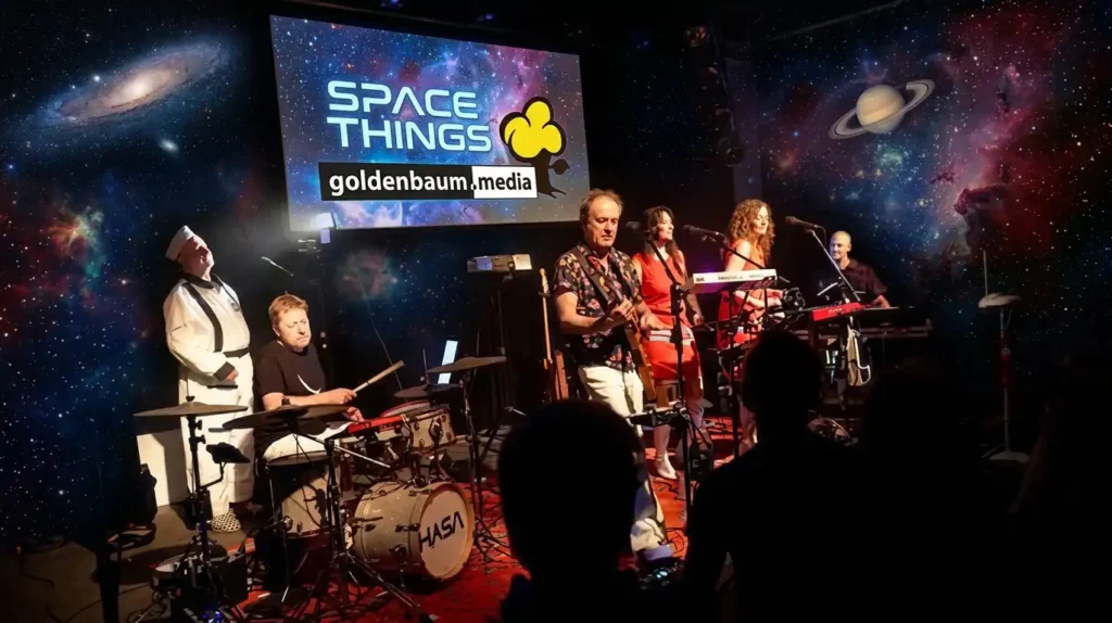 HASA bei der Release-Show im Sudhaus Tübingen mit Live-Regie von Sven Goldenbaum