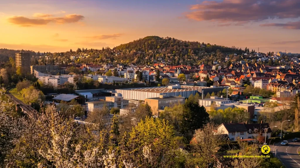 Der Wallberg (Monte Scherbelino) von der Büchenbronner Straße aus gesehen